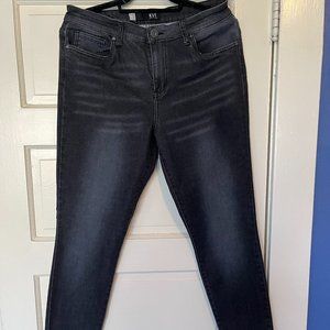 Kut from the Kloth Donna High Rise Ankle Skinny Black Jeans